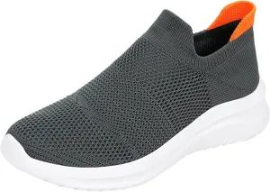Womens Slip On Walking Shoes Non Slip Running Shoes Mens Casual Shoes Mesh Dress Casual Shoes Slip On Sneakers Black Tennis Shoe Cross Trainer Shoe