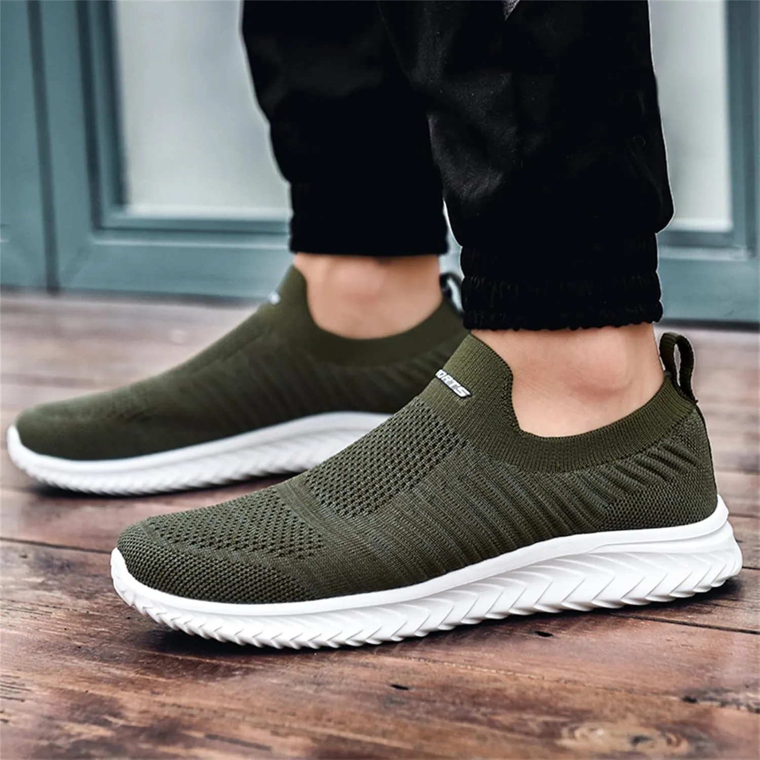 Womens Slip On Walking Shoes Non Slip Running Shoes Mens Dress Shoes Walking Casual Shoes for Fall Waterproof Sneakers White Tennis Shoe Loafers Shoe