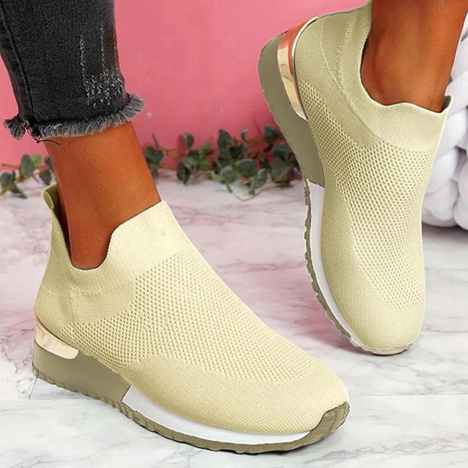 Women's Sneakers Athletic Sport Running Tennis Walking Shoes Womens Tennis Shoes Walking Men's Casual Dress Shoes Brown Sneakers Platform Tennis Shoe Cross Trainer Shoe