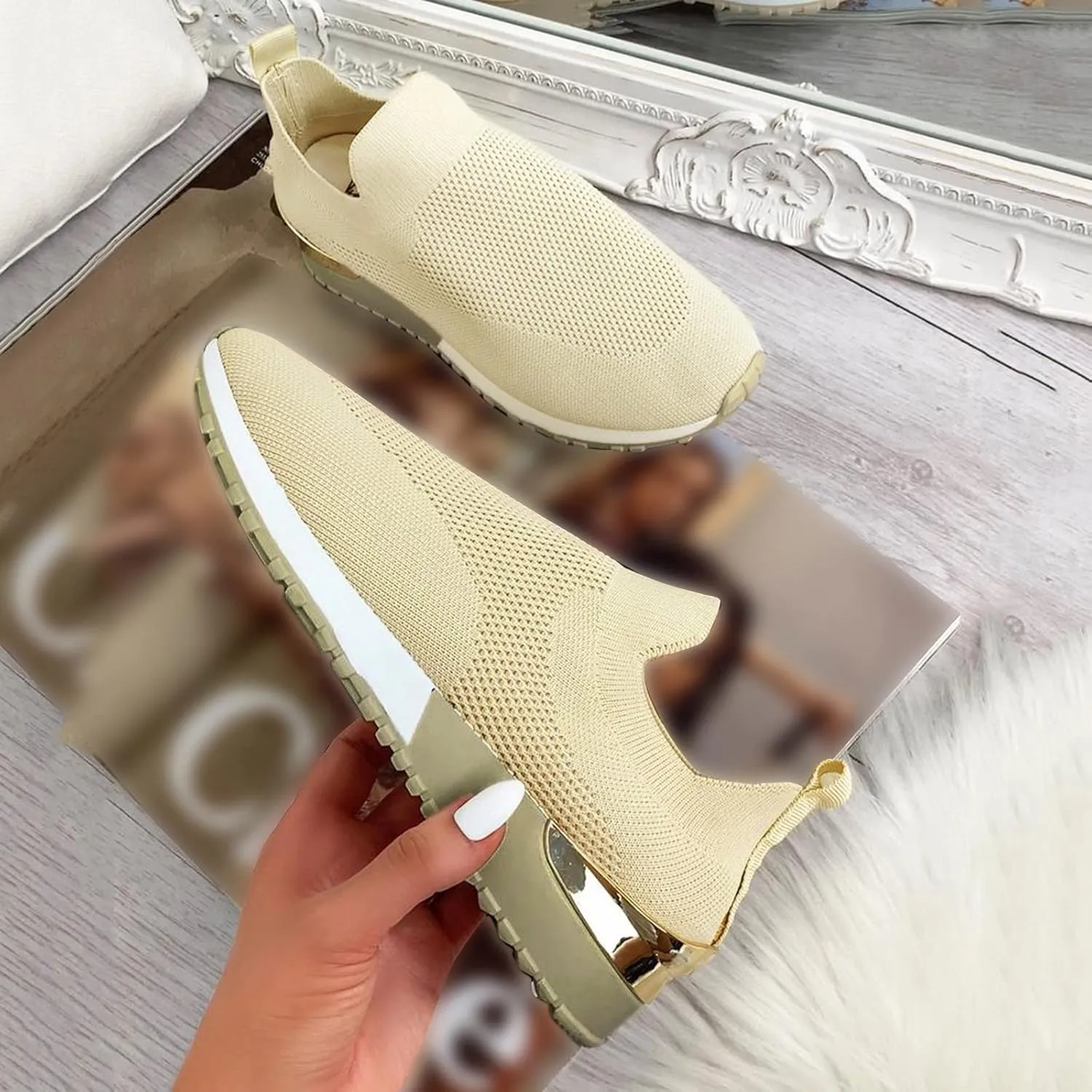 Women's Sneakers Athletic Sport Running Tennis Walking Shoes Womens Tennis Shoes Walking Men's Casual Dress Shoes Brown Sneakers Platform Tennis Shoe Cross Trainer Shoe