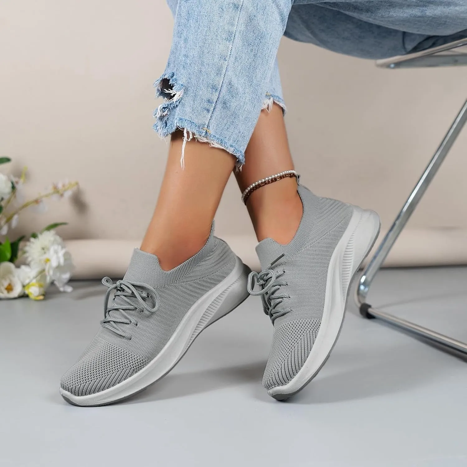 Womens Sneakers Platform Orthopedic Shoes for Women Dressy Wedge Black Sneakers for Women Size 7 Womens White Sneakers Casual Platform Tenis para Mujer De Trabajo Antideslizantes