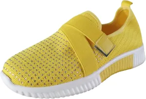Women's Sneakers with Arch Support Slip On Wide Width Ortho Arch Support Sneakers for Women Walking Shoes Womens Wide Shoes Dressy Casual Womens Black Sneakers Cute Comfy Work Shoes for Women