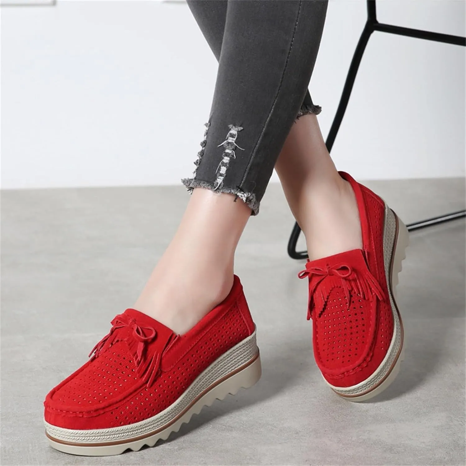 Womens Tennis Shoes Dressy Dressy Casual Shoes White Sneakers Walking Shoes Ultra Lightweight Breathable Red Tennis Shoe Loafers Casual Slip On
