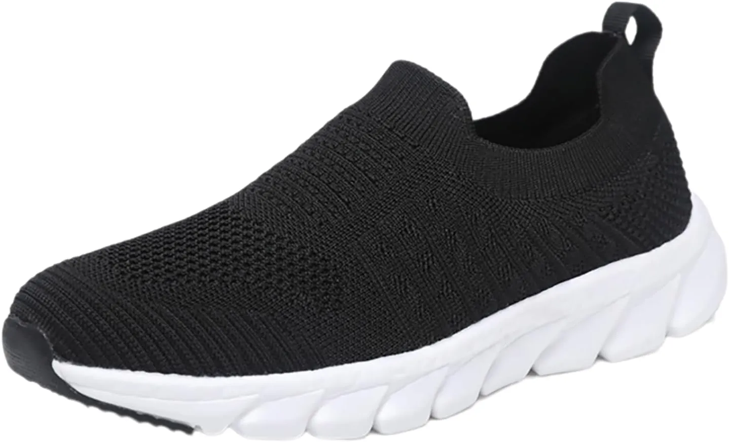 Women's Walking Shoes Cushion Comfortable Breeze Shoes Walking Shoes Women Arch Support Casual Shoes Slip On Wedge Sneakers Platform Tennis Shoe White Loafers