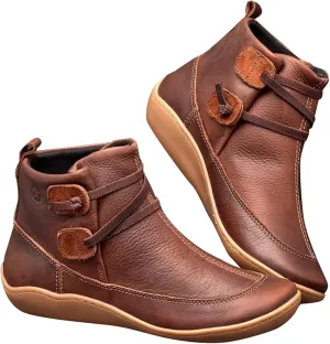 Work Boots for Women Ankle Wide Width Booties Women Womens Boots Ankle Low Heel Mens Casual Boot Solid Color Comfy Casual Pump Closed Toe Stacked Heel